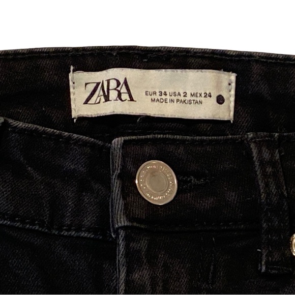 Zara black jeans. Size 2. - Picture 3 of 4